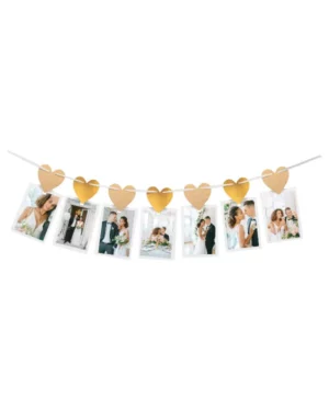 Banner / Girlander: Bilderamme - Gull - WeddingPaper