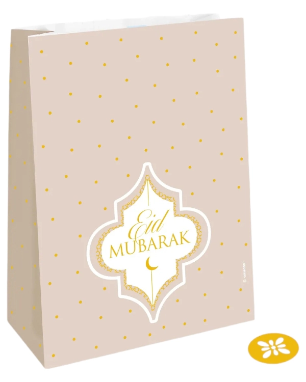 Gavepose (4stk): Eid Gavepose - Krem - 15x21x6cm