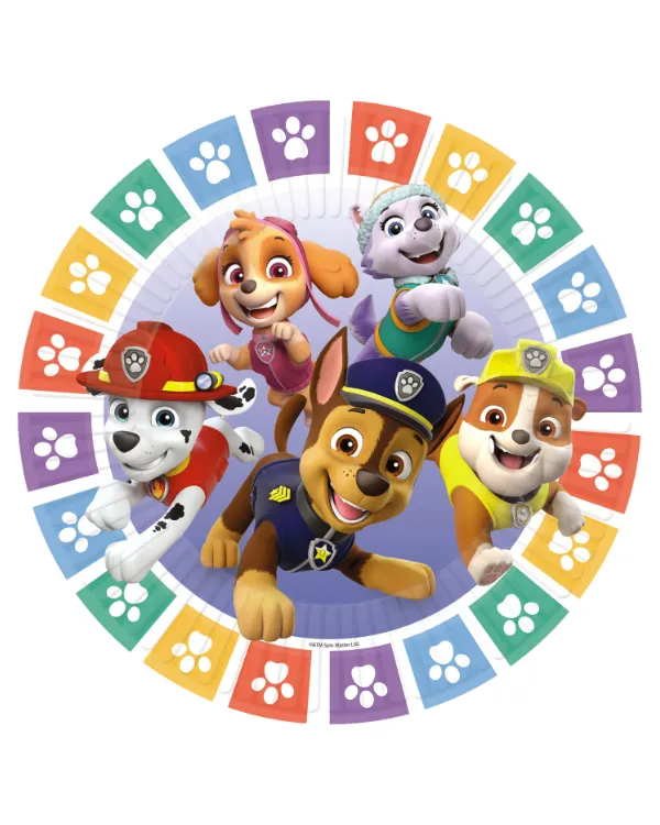 Tallerkener (8stk): Paw Patrol - Flerfarget - 23cm