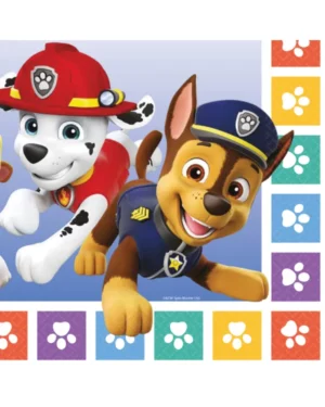 Servietter (16stk): Paw Patrol - Flerfarget - 33cm