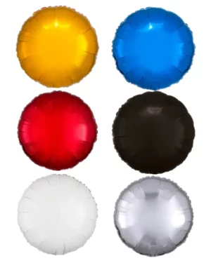 Folieballong: Sirkel - Flere farger (Metallic) - 43cm