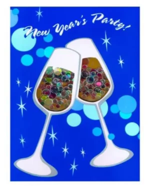 Invitasjonskort (8stk): New Year / Nyttår