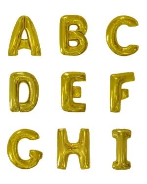Folieballong / Bokstavballong: Gull - 86cm