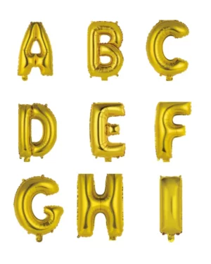 Folieballong / Bokstavballong: Sølv - 34cm