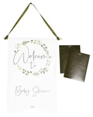 Skilt: Personlig tekst - Hvit - 40cm L x 25cm B