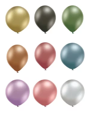 Lateksballonger (100stk): Flere farger (Glossy) - 12cm