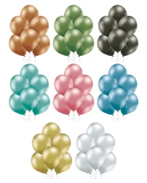 Lateksballonger (50stk): Glossy - 30cm