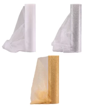 Tulle (tyll): Flere farger - 300mm x 23m