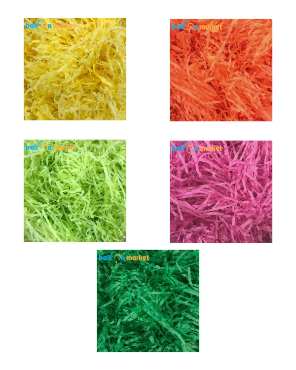 Konfetti / Ballongkonfetti: Shredded Tissue - Flere farger - 1 kg