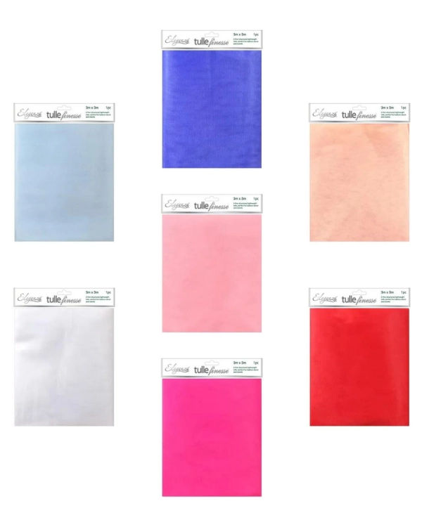 Tulle (tyll): Flere farger - 3m x 3m