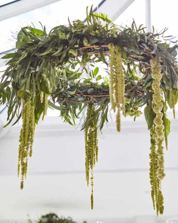 Hengende Dekor (3stk): "Kobber" ringer til dekorasjon i tak - Kobber - 40cm - Bilde 2