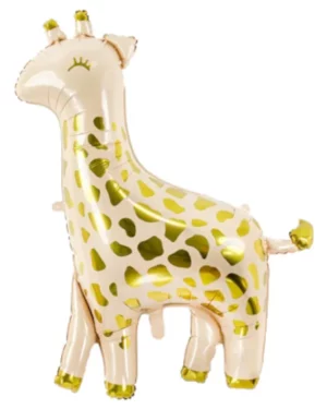 Folieballong: Giraff - Beige - 100x120cm
