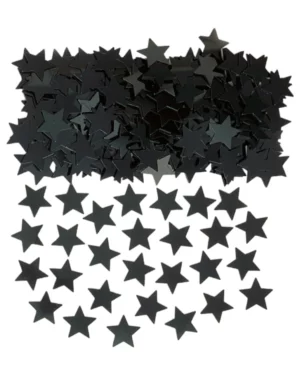 Konfetti: Stjerne - Svart - 14g
