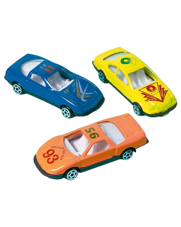 Pinata Fyll (12stk): Biler - Fargerik - 7,2 x 2,9 x 1,2cm