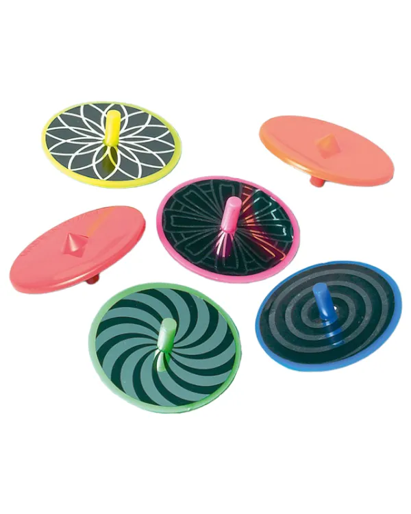 Pinata Fyll (12stk): Spinnere - Fargerik - 3,7x 3,7cm