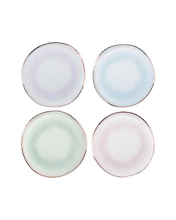 Tallerkener (8stk): Fargerik - 23cm