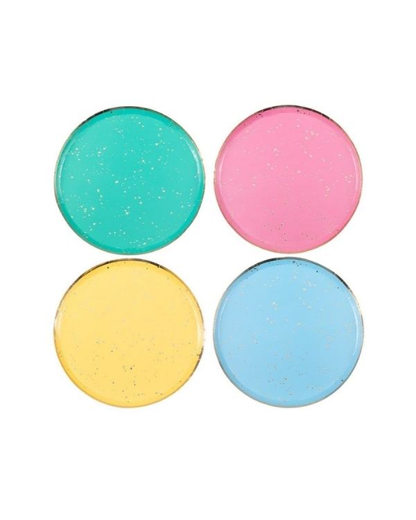 Tallerkener (8stk): Fargerik - 23cm