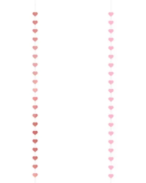 Girlander: Hjerter - Flere farger - 3m