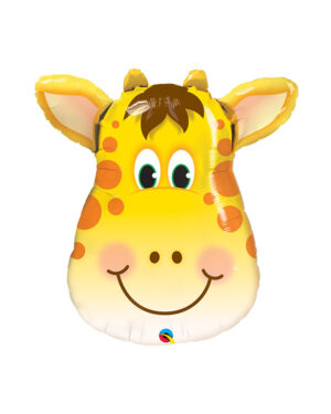 Folieballong: Glad Giraff / Sjiraff - 61 x 69cm