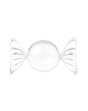 Godteball: Transparent Stort Sukkertøy - 8 x 14,8cm