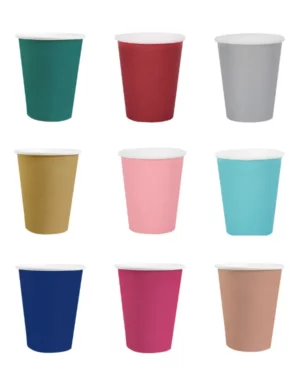 Kopper (10stk): Flere farger - 9cm