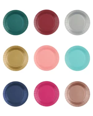 Tallerkener (10stk): Flere farger - 17,5cm