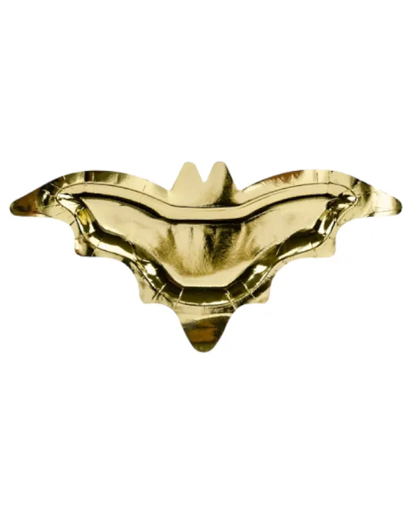 Tallerkener (6stk): Flaggermus - Gull - 37,5x18,5cm