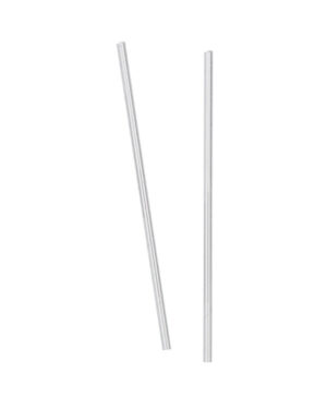 Sugerør (10stk): Papir - Sølv Metallic