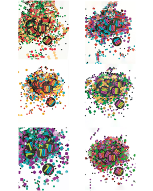 Konfetti: Ulike tall - 15g