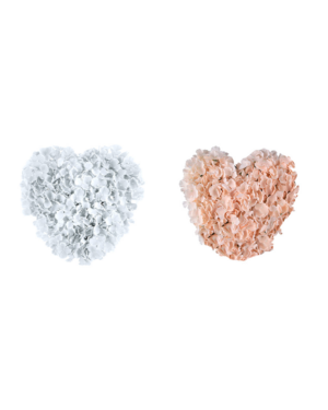 Hengende Dekor: Blomsterhjerte - Flere farger - 41cm