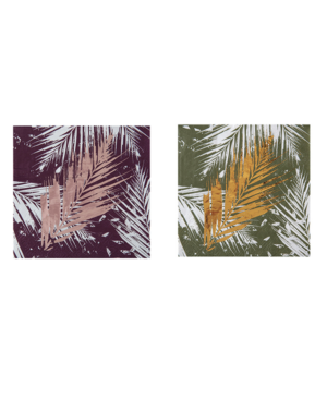 Servietter (20stk): Palmeblader - Flere farger - 12,5cm