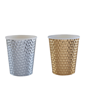 Kopper (10stk): Hamret Stil - Flere farger - 7,8 x 9,7cm