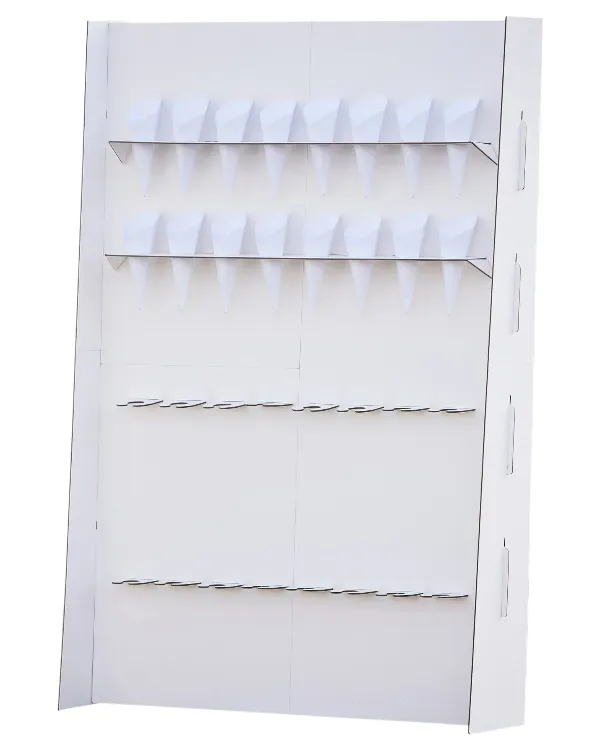 Stativ: "Let's celebrate" - Kanapé (16) og bobbler (16) - Hvit - 95cm H x 64cm B