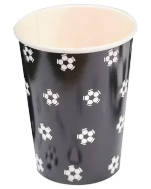 Kopper  (8stk): Fotballer - svart - 9cm H x 8cm B