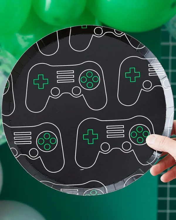 Tallerkener  (8stk): Game - Kontrollere - Svart - 25cm - Bilde 2