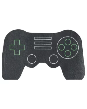 Servietter  (16stk): Game - Kontrollere - Svart - 16,5cm