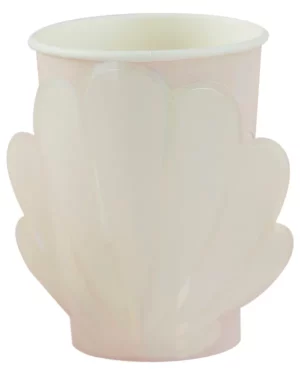 Kopper  (8stk): Iriserende skjeld - Havfrue - Iriserende - 9cm H x 8cm B