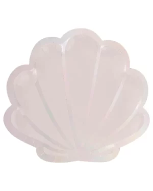 Tallerkener  (8stk): Iriserende skjeld - Havfrue - Iriserende - 25cm