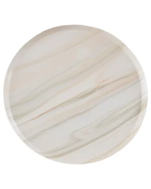 Tallerkener (8stk): Marmor - Rosa