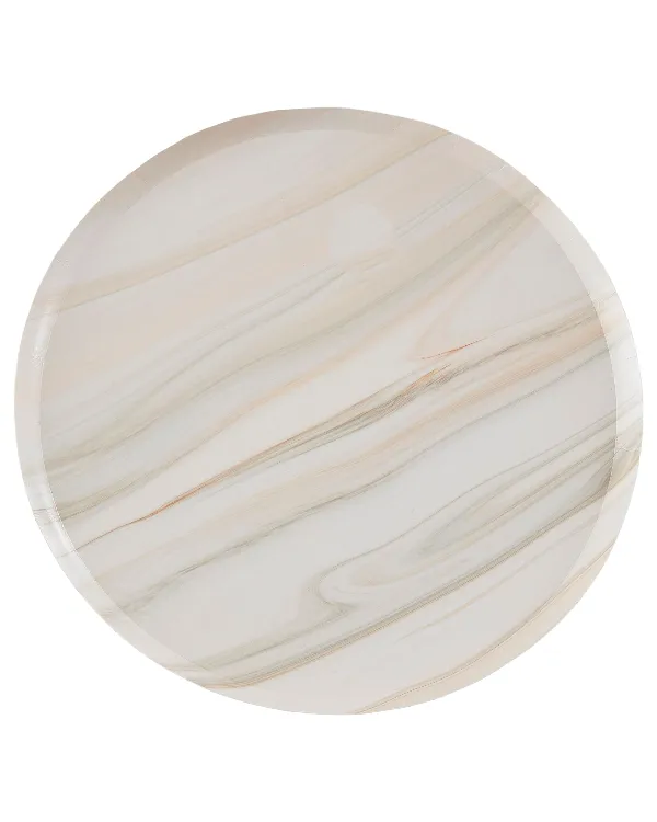 Tallerkener (8stk): Marmor - Rosa