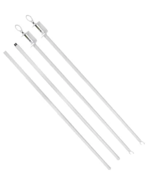 Stativ: Bordstativ med klemmer til dekor og blomstre - Hvit - 150cm L x 88cm H