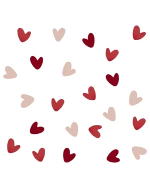 Konfetti: Hjerter - Rød, rosa, grønn - 13g