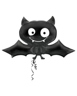 Folieballong: Flaggermus - Svart - 104 x 60cm
