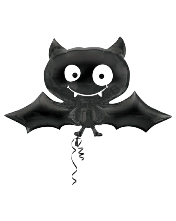 Folieballong: Flaggermus - Svart - 104 x 60cm