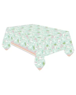 Duk: Llama Party - Fargerik - 120 x 180 cm