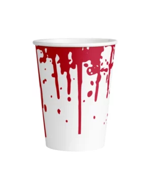 Kopper (8stk): Blodig kopp - Rød & Hvit - 250ml