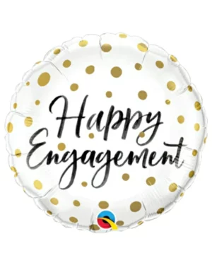Folieballong: ''Happy Engagement'' - 46cm