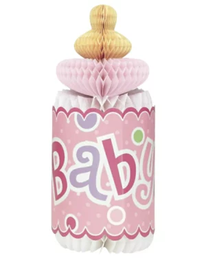 Honeycomb: Tåteflaske - Rosa, Gul & Lilla - 31 cm