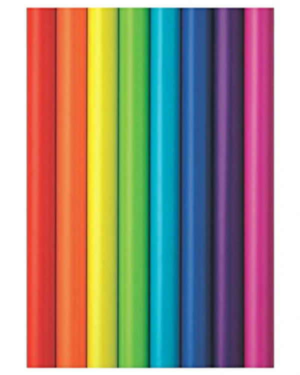 Gavepapir: Rød - 2m x 70cm