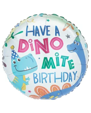 Folieballong: Have a dinomite birthday -43cm